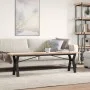 Massivholz- und Stahlrahmen-Couchtisch aus Kiefernholz, 160x40x45,5 cm. von , Küchen- und Esstische - Ref: Foro24-3282778, Pr...