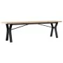 Massivholz- und Stahlrahmen-Couchtisch aus Kiefernholz, 160x40x45,5 cm. von , Küchen- und Esstische - Ref: Foro24-3282778, Pr...