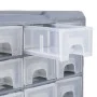 Multi-drawer organizer with 40 drawers 52x16x37.5 cm by vidaXL, Toolboxes - Ref: Foro24-147578, Price: 53,20 €, Discount: %