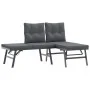 Gartenbankkissen 4-teilig, Stahl mit schwarzer Pulverbeschichtung. von , Gartensets - Ref: Foro24-3283721, Preis: 450,51 €, R...