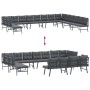 Gartenbankkissen 8-teilig, Stahl mit schwarzer Pulverbeschichtung. von , Gartensets - Ref: Foro24-3283737, Preis: 985,05 €, R...