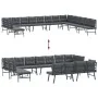Gartenbankkissen 8-teilig, Stahl mit schwarzer Pulverbeschichtung. von , Gartensets - Ref: Foro24-3283737, Preis: 971,40 €, R...