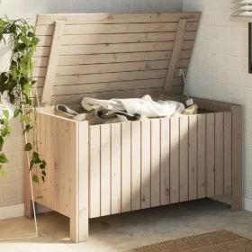 Caja de almacenaje con tapa RANA madera maciza pino 100x49x54cm by , Storage trunks - Ref: Foro24-4002331, Price: 103,03 €, D...