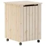 Wäschekorb mit Rädern FROSCH Massivholz Kiefer 45x45x64 cm von , Wäschekörbe - Ref: Foro24-4002333, Preis: 74,68 €, Rabatt: %