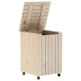 Wäschekorb mit Rädern FROSCH Massivholz Kiefer 45x45x64 cm von , Wäschekörbe - Ref: Foro24-4002333, Preis: 74,68 €, Rabatt: %