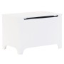 Caja de almacenaje y tapa RANA madera maciza blanca 80x49x54 cm by , Storage trunks - Ref: Foro24-4002338, Price: 111,61 €, D...