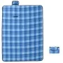 Manta de picnic plegable de cuadros terciopelo azul 200x150 cm by , Camping and hiking - Ref: Foro24-4004203, Price: 22,40 €,...