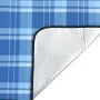 Manta de picnic plegable de cuadros terciopelo azul 200x150 cm by , Camping and hiking - Ref: Foro24-4004203, Price: 22,40 €,...