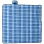 Faltbare Picknickdecke aus kariertem Samt in Blau 200x200 cm von , Camping und Wandern - Ref: Foro24-4004208, Preis: 30,31 €,...
