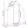 Gewächshaus mit silbernem Aluminiumrahmen 169x58x202 cm von , Gewächshäuser - Ref: Foro24-4005819, Preis: 323,83 €, Rabatt: %