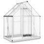Gewächshaus mit silbernem Aluminiumrahmen 169x114x202 cm von , Gewächshäuser - Ref: Foro24-4005825, Preis: 330,26 €, Rabatt: %