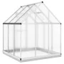 Invernadero con marco base aluminio plateado 169x169x202 cm de , Invernaderos - Ref: Foro24-4005831, Precio: 357,89 €, Descue...