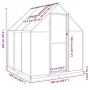 Invernadero con marco base aluminio plateado 169x169x202 cm de , Invernaderos - Ref: Foro24-4005831, Precio: 357,89 €, Descue...
