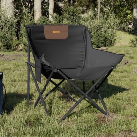 Sillas de camping con bolsillo plegables 2 unidades negro de , Sillas de jardín - Ref: Foro24-366548, Precio: 85,73 €, Descue...