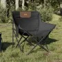 Sillas de camping con bolsillo plegables 2 unidades negro by , Garden chairs - Ref: Foro24-366548, Price: 71,16 €, Discount: %