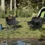 Sillas de camping con bolsillo plegables 2 unidades negro by , Garden chairs - Ref: Foro24-366548, Price: 71,16 €, Discount: %