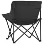 Sillas de camping con bolsillo plegables 2 unidades negro by , Garden chairs - Ref: Foro24-366548, Price: 71,16 €, Discount: %