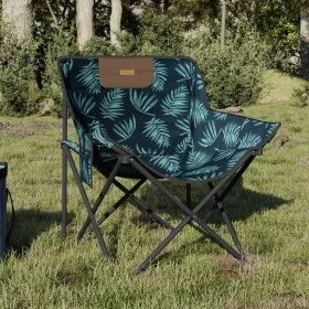 Campingstühle mit faltbarer Tasche, 2 Stück, Blättermuster. von , Gartenstühle - Ref: Foro24-366555, Preis: 55,67 €, Rabatt: %