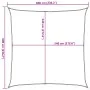 Quadratisches Sonnensegel aus hellgrauem HDPE-Gewebe 160 g/m² 6x6 m. von , Sonnenschirme - Ref: Foro24-4001971, Preis: 72,03 ...