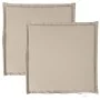 Cojines de asiento de jardín cuadrados 2 uds taupe 45x45x2 cm by , Cushions for chairs and sofas - Ref: Foro24-847722, Price:...