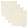 Cojines de asiento de jardín cuadrados 4 uds crema 45x45x2 cm by , Cushions for chairs and sofas - Ref: Foro24-847729, Price:...
