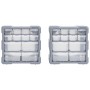 Multi-drawer organizers with 12 drawers, 2 units, 26.5x16x26 cm. by vidaXL, Toolboxes - Ref: Foro24-147582, Price: 40,56 €, D...