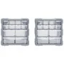 Organizadores multicajones con 12 cajones 2 uds 26,5x16x26 cm de vidaXL, Cajas de herramientas - Ref: Foro24-147582, Precio: ...