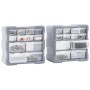 Multi-drawer organizers with 12 drawers, 2 units, 26.5x16x26 cm. by vidaXL, Toolboxes - Ref: Foro24-147582, Price: 40,56 €, D...