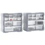 Multi-drawer organizers with 12 drawers, 2 units, 26.5x16x26 cm. by vidaXL, Toolboxes - Ref: Foro24-147582, Price: 41,44 €, D...