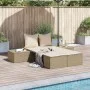 Tumbona doble con cojines ratán sintético beige by , Loungers - Ref: Foro24-368393, Price: 291,80 €, Discount: %