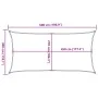 Rechteckiges HDPE-Sonnensegel in Hellgrau, 160 g/m², 3x5 m. von , Sonnenschirme - Ref: Foro24-4001986, Preis: 39,02 €, Rabatt: %