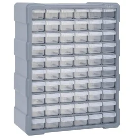 Multi-drawer organizer with 60 drawers 38x16x47.5 cm by vidaXL, Toolboxes - Ref: Foro24-147588, Price: 54,55 €, Discount: %