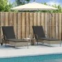 Tumbonas con cojines 2 unidades ratán sintético gris claro by , Loungers - Ref: Foro24-3261439, Price: 333,37 €, Discount: %