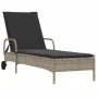 Tumbonas con cojines 2 unidades ratán sintético gris claro by , Loungers - Ref: Foro24-3261439, Price: 333,37 €, Discount: %