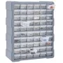 Multi-drawer organizer with 60 drawers 38x16x47.5 cm by vidaXL, Toolboxes - Ref: Foro24-147588, Price: 54,55 €, Discount: %