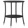Mesita y sillas con cojines 3 piezas ratán sintético negro by , Garden sets - Ref: Foro24-365652, Price: 248,11 €, Discount: %