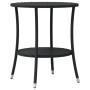 Mesita y sillas con cojines 3 piezas ratán sintético negro by , Garden sets - Ref: Foro24-365652, Price: 208,11 €, Discount: %