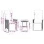 Mesita y sillas con cojines 3 piezas ratán sintético negro by , Garden sets - Ref: Foro24-365678, Price: 278,78 €, Discount: %