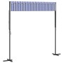 Toldo de pie tela y acero azul y blanco 300x300 cm de , Sombrillas - Ref: Foro24-368931, Precio: 291,33 €, Descuento: %