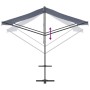 Toldo de pie tela y acero azul y blanco 300x300 cm de , Sombrillas - Ref: Foro24-368931, Precio: 291,33 €, Descuento: %