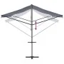 Toldo de pie tela y acero azul y blanco 500x300 cm de , Sombrillas - Ref: Foro24-368933, Precio: 261,07 €, Descuento: %