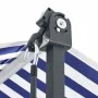 Toldo de pie tela y acero azul y blanco 500x300 cm de , Sombrillas - Ref: Foro24-368933, Precio: 261,07 €, Descuento: %