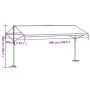 Toldo de pie tela y acero azul y blanco 500x300 cm de , Sombrillas - Ref: Foro24-368933, Precio: 261,07 €, Descuento: %