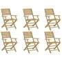 Faltbare Gartenstühle 6 Stück Akazienholz 54,5x61,5x86,5cm von , Gartenstühle - Ref: Foro24-3214226, Preis: 276,17 €, Rabatt: %