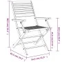 Faltbare Gartenstühle 6 Stück Akazienholz 54,5x61,5x86,5cm von , Gartenstühle - Ref: Foro24-3214226, Preis: 276,17 €, Rabatt: %