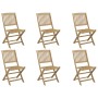 Faltbare Gartenstühle 6 Stück Akazienholz 48,5x57x90 cm von , Gartenstühle - Ref: Foro24-3214232, Preis: 292,95 €, Rabatt: %