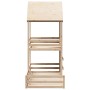 Cama con techo madera maciza de pino 90x200 cm de , Camas y somieres - Ref: Foro24-3282390, Precio: 323,18 €, Descuento: %