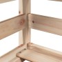 Cama con techo madera maciza de pino 90x200 cm de , Camas y somieres - Ref: Foro24-3282390, Precio: 323,18 €, Descuento: %