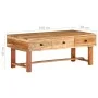 Couchtisch aus massivem Akazienholz, 100 x 50 x 40 cm von vidaXL, Couchtisch - Ref: Foro24-322669, Preis: 109,60 €, Rabatt: %