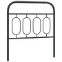 Cabecero de metal negro 90 cm de , Cabeceros y pies de cama - Ref: Foro24-377145, Precio: 33,23 €, Descuento: %